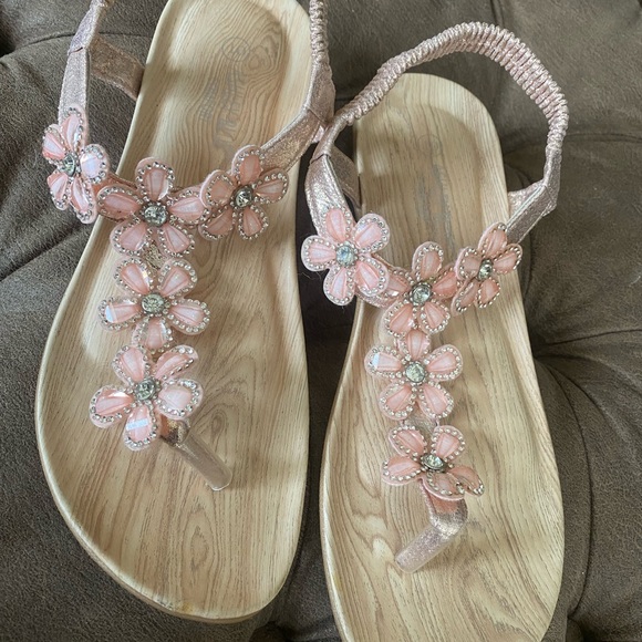 Ashley Blue Shoes - Brand new Super cute sandals.